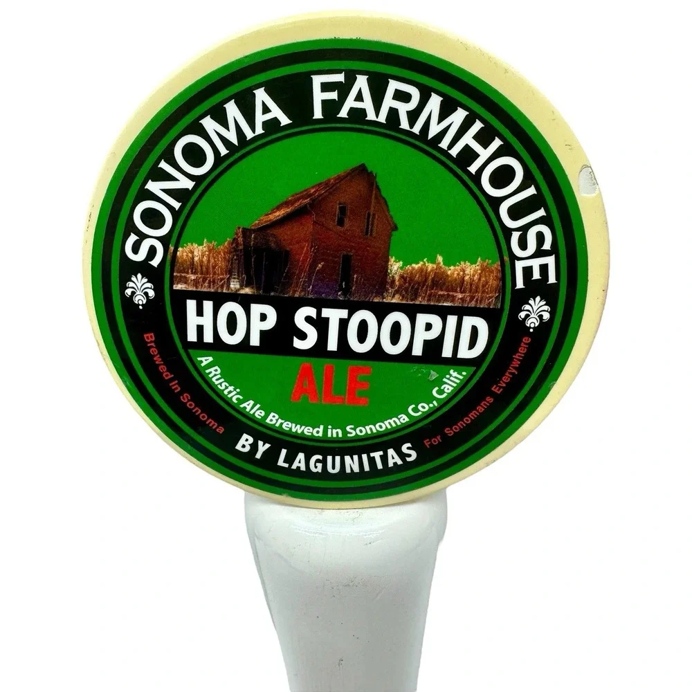 White‎  Beer Tap Handle Coconut Porter - Sonoma Farmhouse By Lagunitas 9.5
